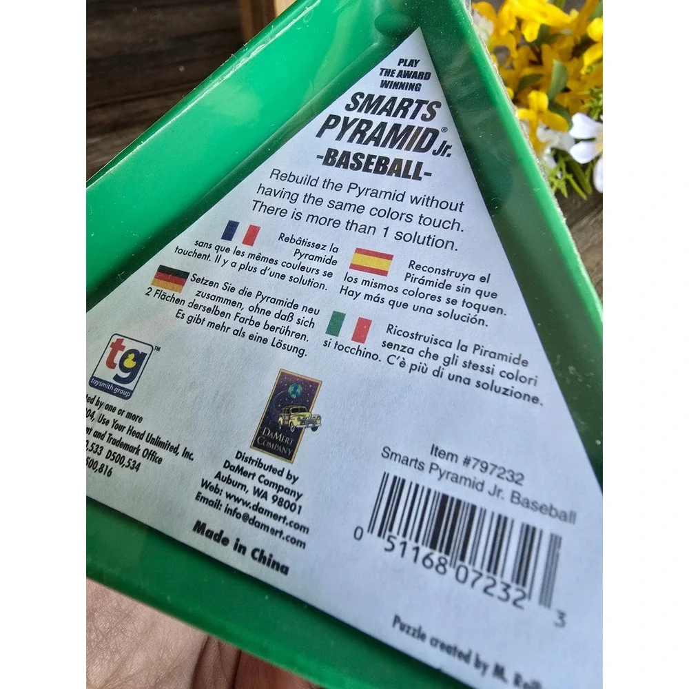 Vintage Smarts‎ Pyramid Jr. Baseball Themed Puzzle Game Brain Teaser Logic Toy
